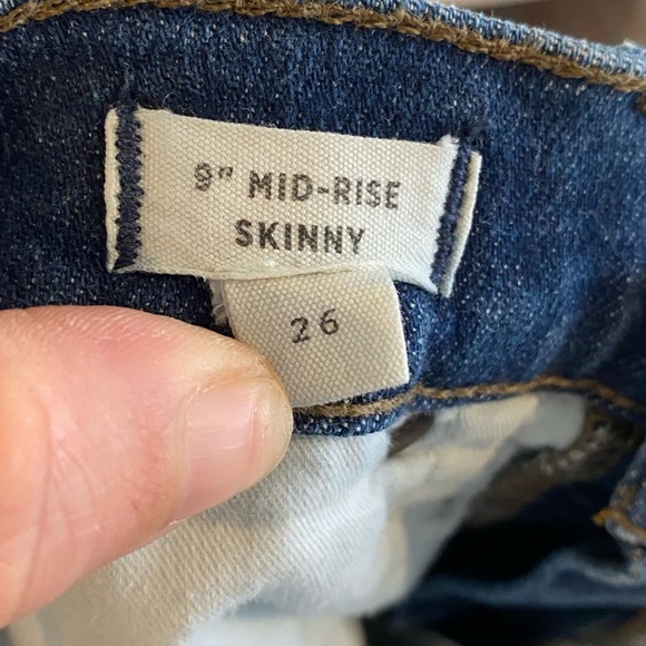 Madewell 9 Inch Mid Rise Skinny Jeans Excellent Condition size 26 - Picture 4 of 6